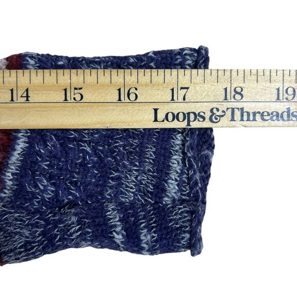 Free People Patchwork Cowl Neck Sweater M | Oversized Fair Isle Boho Knit Grunge - Picture 10 of 15